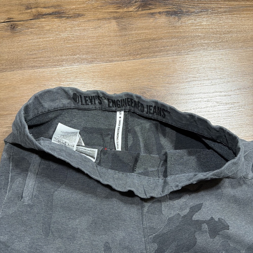 Levis Engineered Jeans Men's MEDIUM Knit Camo Joggers Stretch Gray Portugal LEJ - Picture 7 of 12